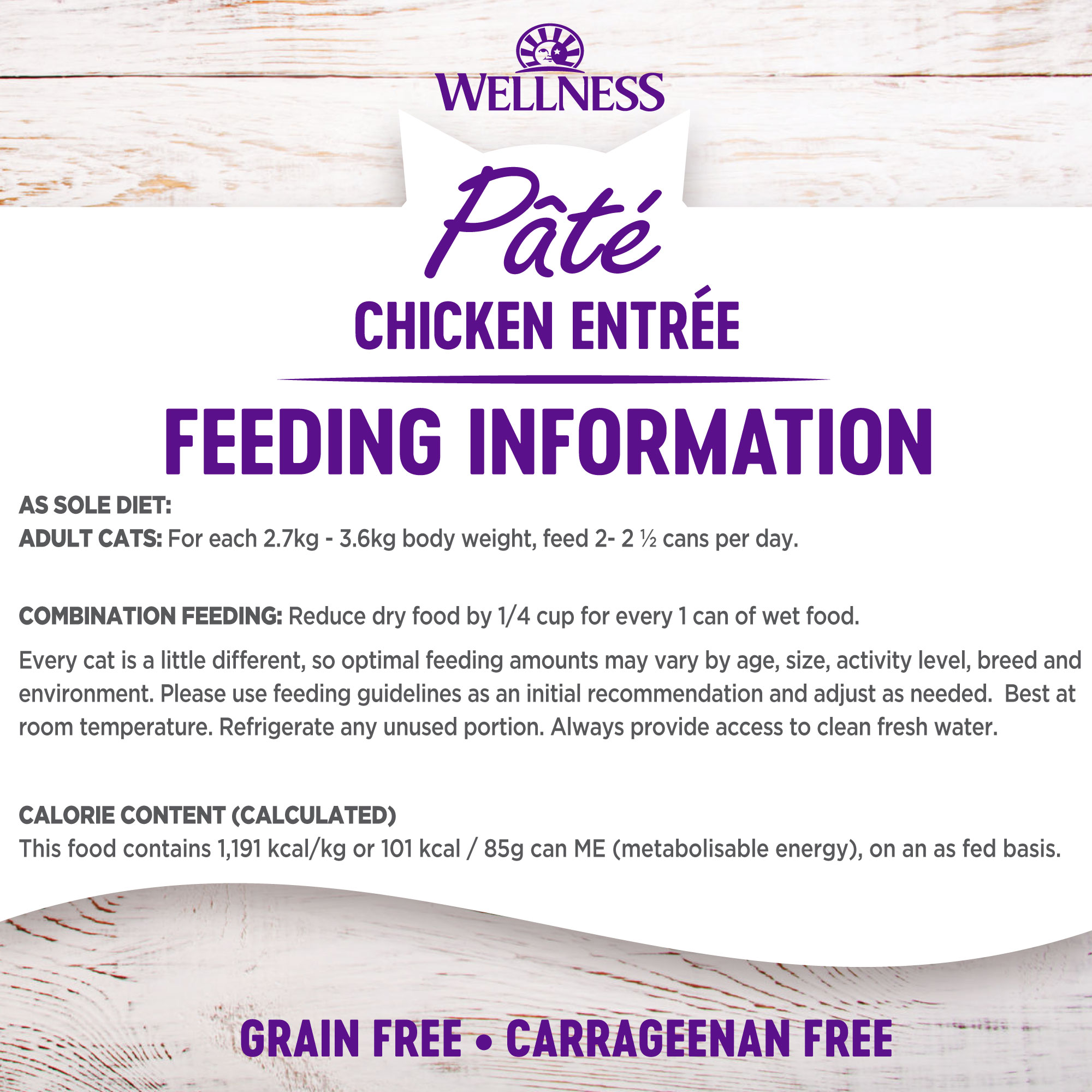 Wellness Complete Health Pâté for Cats Chicken Entreé Smooth Loaf