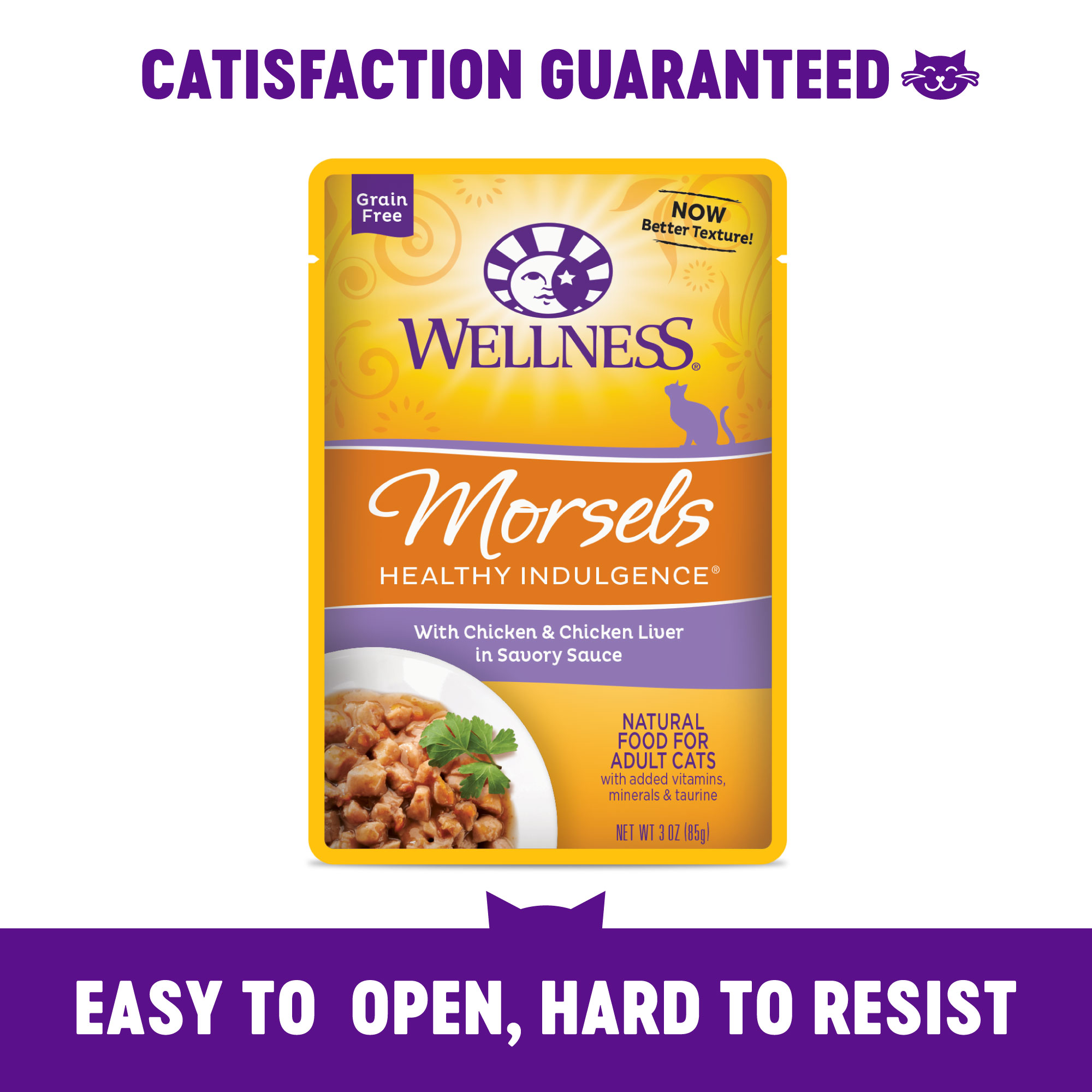 Wellness Healthy Indulgence Morsels for Cats with Chicken & Chicken
